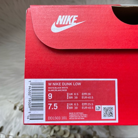 Nike Dunk Low Retro Black White 2022 Design Panda Sneakers Shoes W9 - Picture 11 of 12